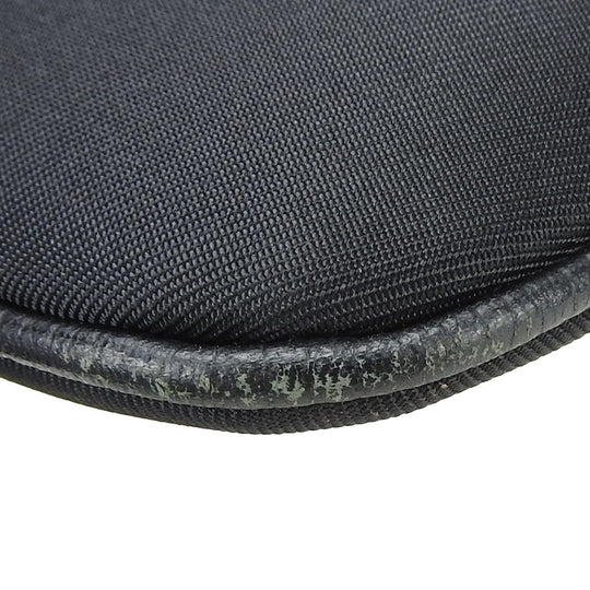 BURBERRY Shoulder Bag Canvas, Leather black Women Used Authentic