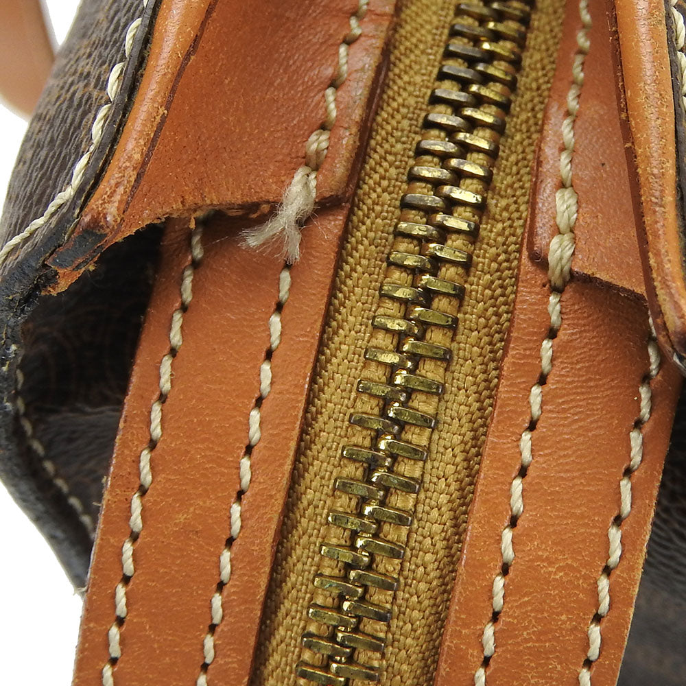 CELINE Tote Bag Leather, PVC Brown Macadam Women Used Authentic