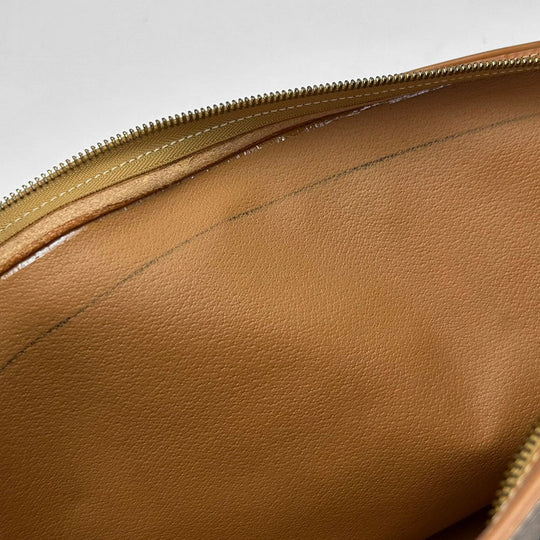 CELINE Tote Bag Leather, PVC Brown Macadam Women Used Authentic