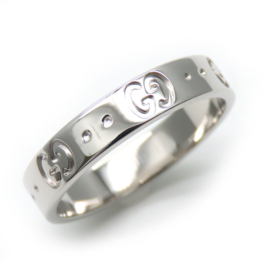 GUCCI Ring K18 white gold White gold Icon ring Women Used Authentic