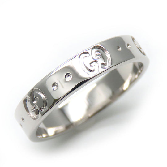 GUCCI Ring K18 white gold White gold Icon ring Women Used Authentic