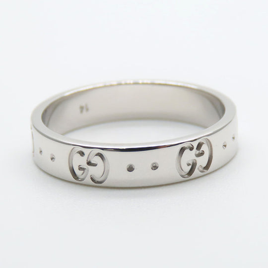 GUCCI Ring K18 white gold White gold Icon ring Women Used Authentic
