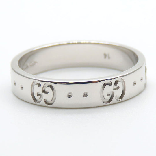 GUCCI Ring K18 white gold White gold Icon ring Women Used Authentic