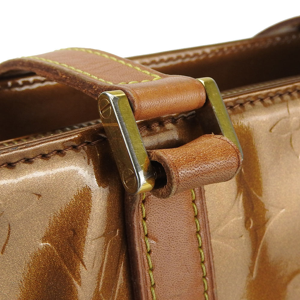 LOUIS VUITTON Tote Bag M91134 Monogram Vernis Brown Columbus Women Used Authentic