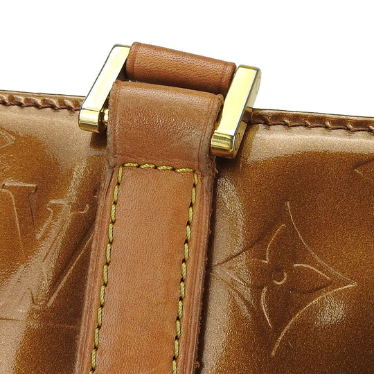LOUIS VUITTON Tote Bag M91134 Monogram Vernis Brown Columbus Women Used Authentic