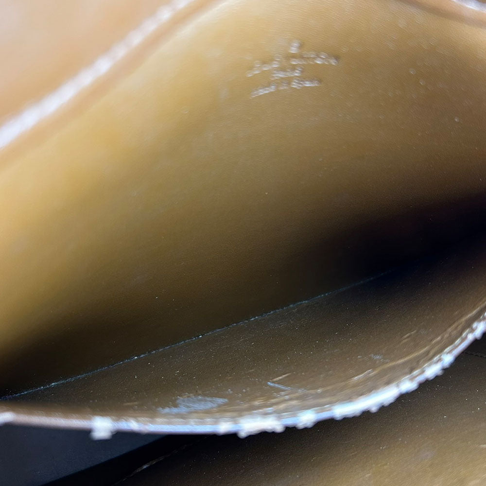 LOUIS VUITTON Tote Bag M91134 Monogram Vernis Brown Columbus Women Used Authentic