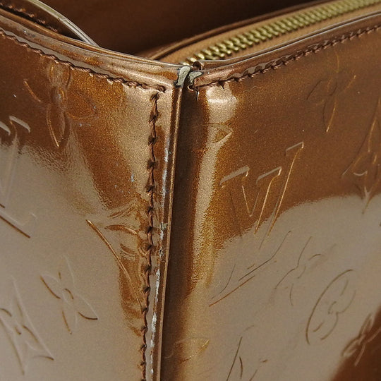 LOUIS VUITTON Tote Bag M91134 Monogram Vernis Brown Columbus Women Used Authentic