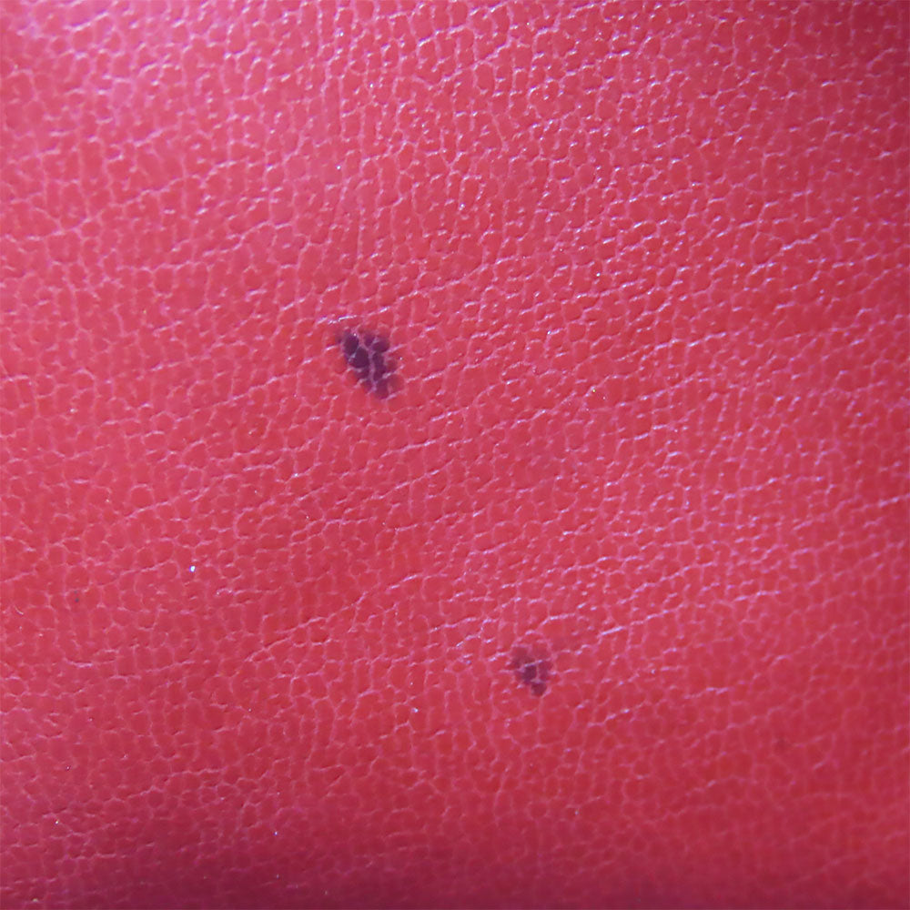 CHANEL Shoulder Bag lambskin Red Chain Bicolole Women Used Authentic