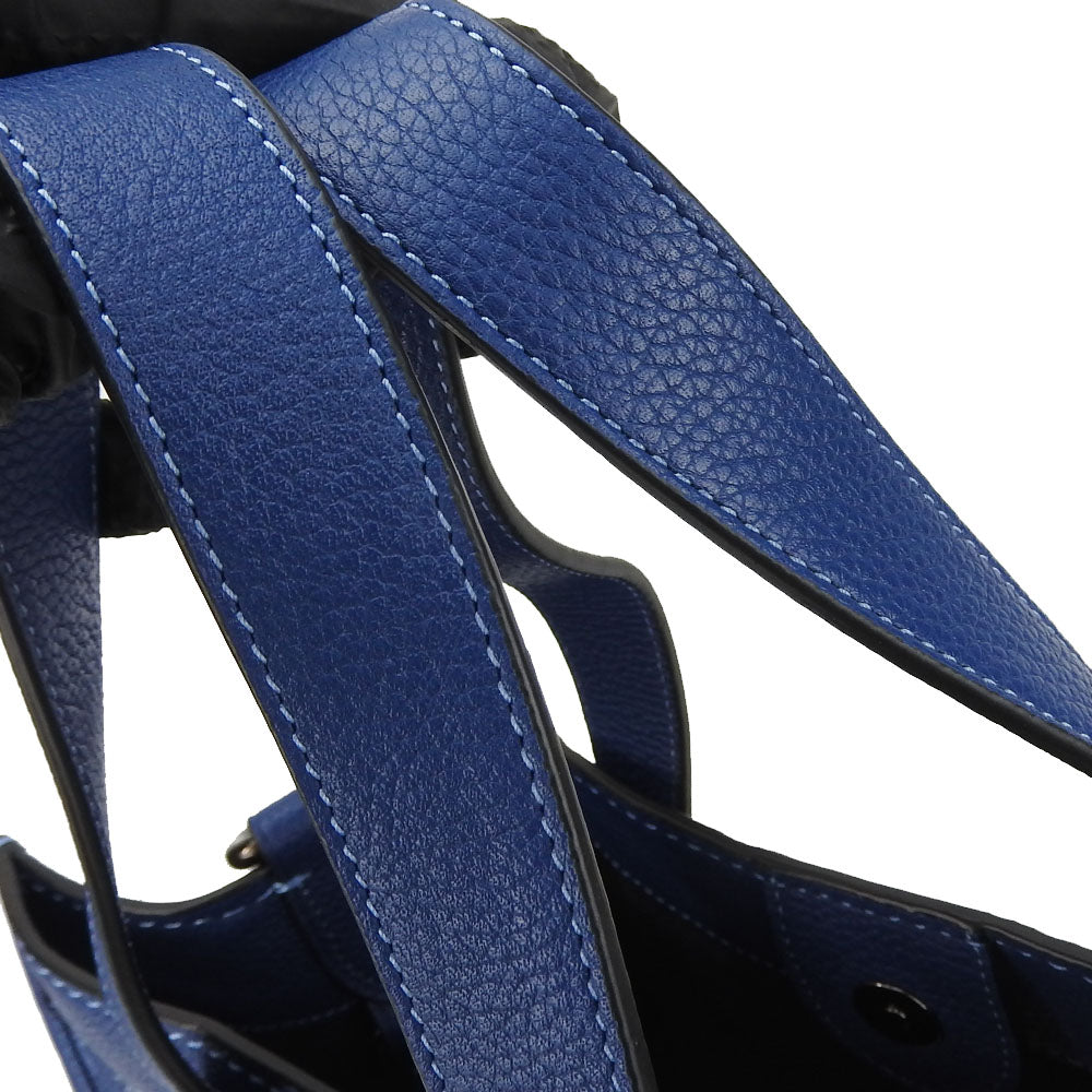 COACH Handbag 89143 Leather, PVC blue Hose & carriage Women Used Authentic