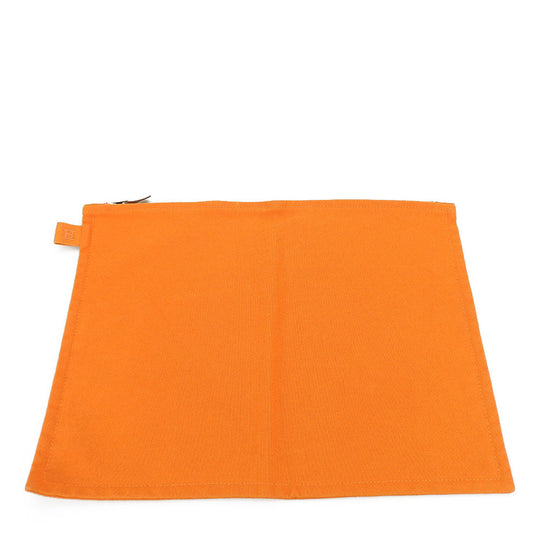 HERMES Pouch canvas Orange Bora Bora Pouch GM unisex(Unisex) Used Authentic
