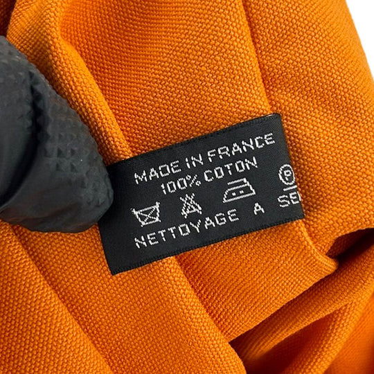 HERMES Pouch canvas Orange Bora Bora Pouch GM unisex(Unisex) Used Authentic