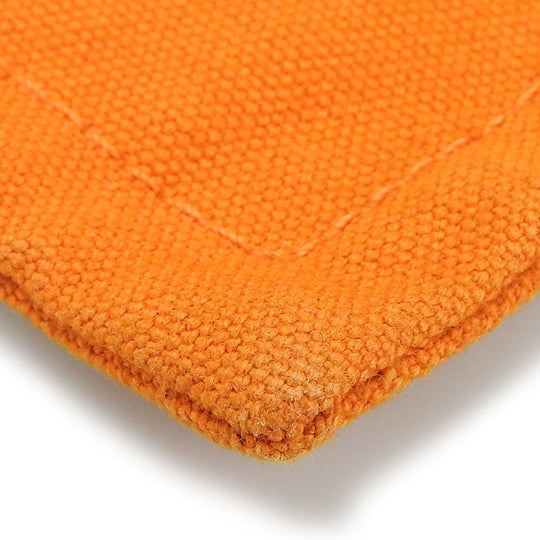HERMES Pouch canvas Orange Bora Bora Pouch GM unisex(Unisex) Used Authentic