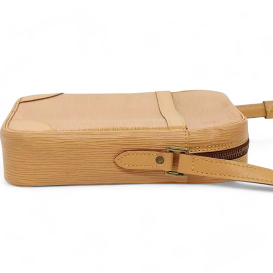 Louis Vuitton Vintage Womens Epi Danube Shoulder Crossbody Beige Handbag