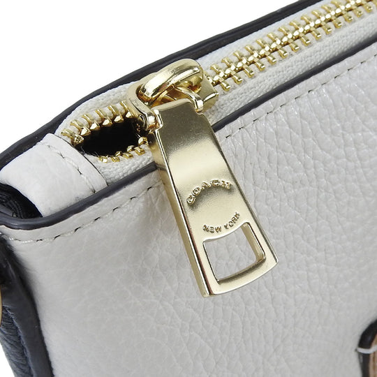 COACH Handbag F73715 leather white Women Used Authentic