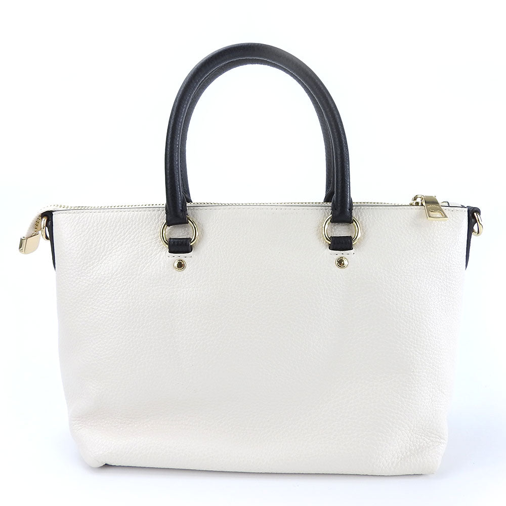 COACH Handbag F73715 leather white Women Used Authentic