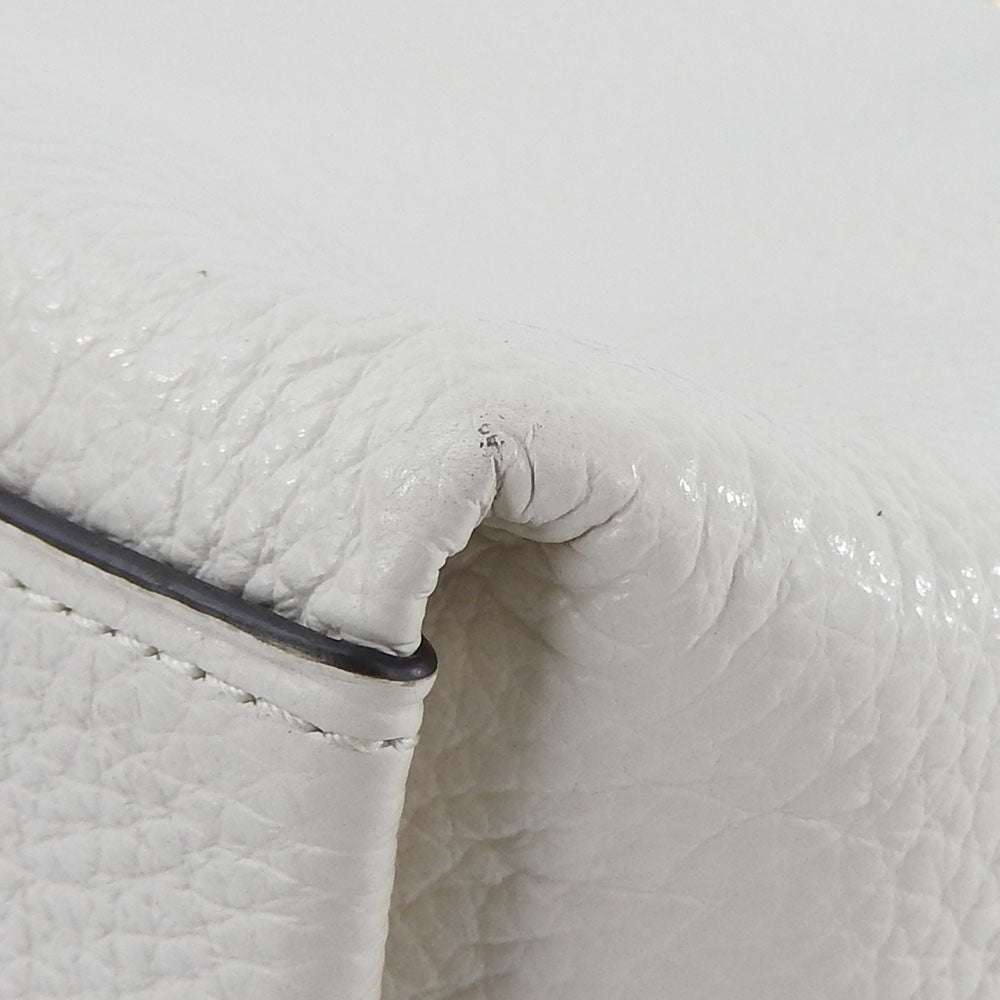 COACH Handbag F73715 leather white Women Used Authentic