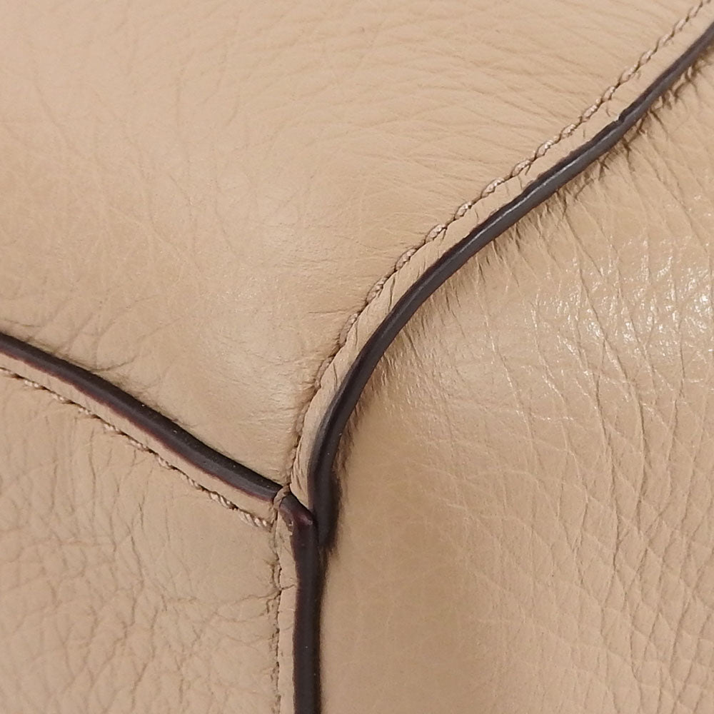 COACH Handbag F36675 leather beige Women Used Authentic