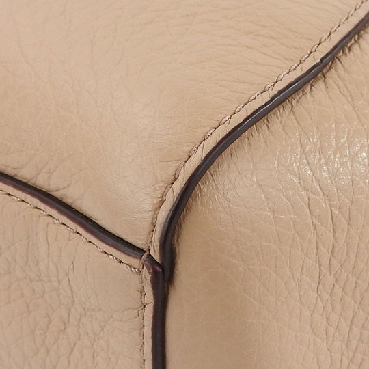 COACH Handbag F36675 leather beige Women Used Authentic