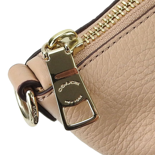 COACH Handbag F36675 leather beige Women Used Authentic