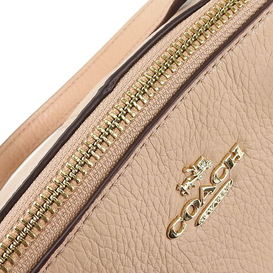 COACH Handbag F36675 leather beige Women Used Authentic