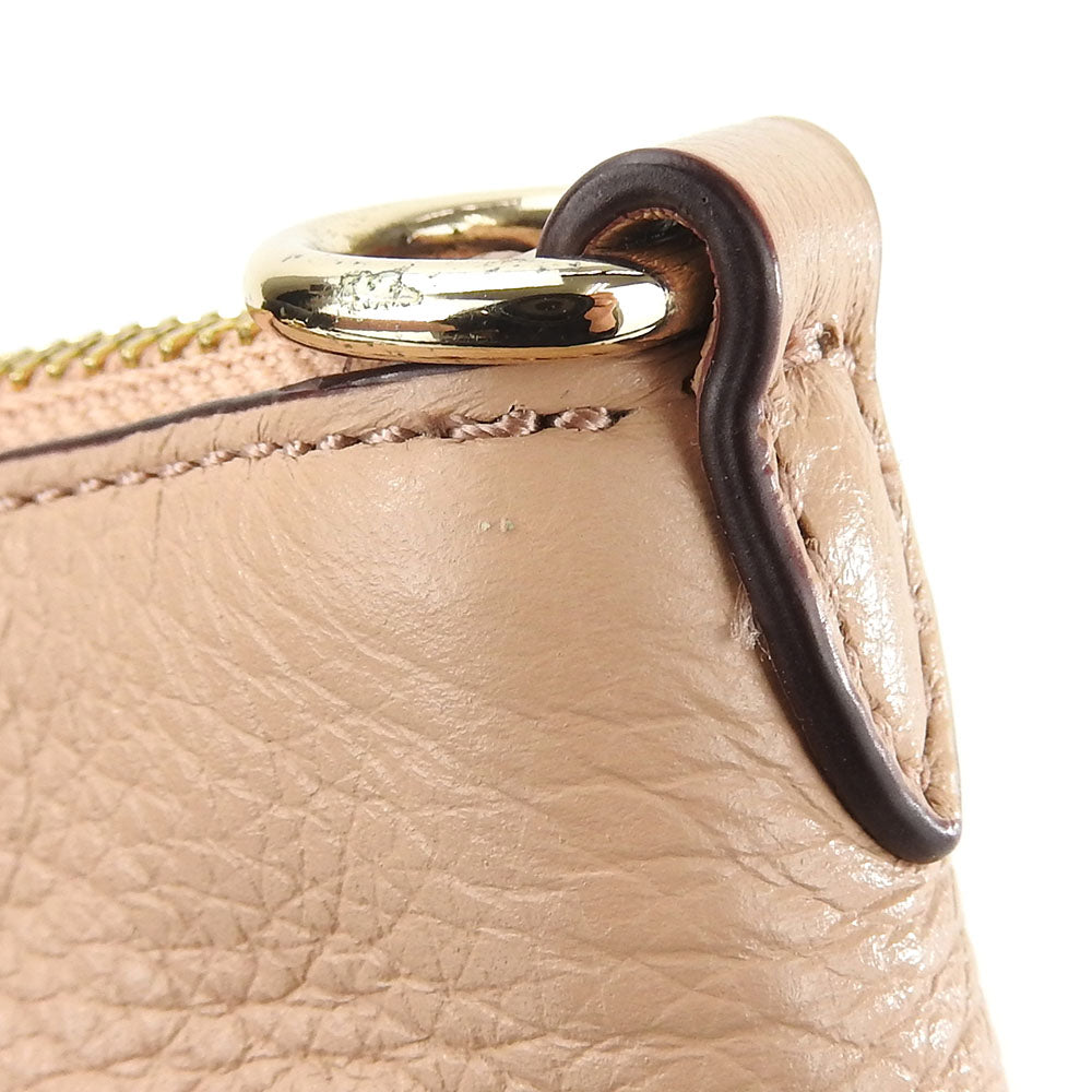 COACH Handbag F36675 leather beige Women Used Authentic