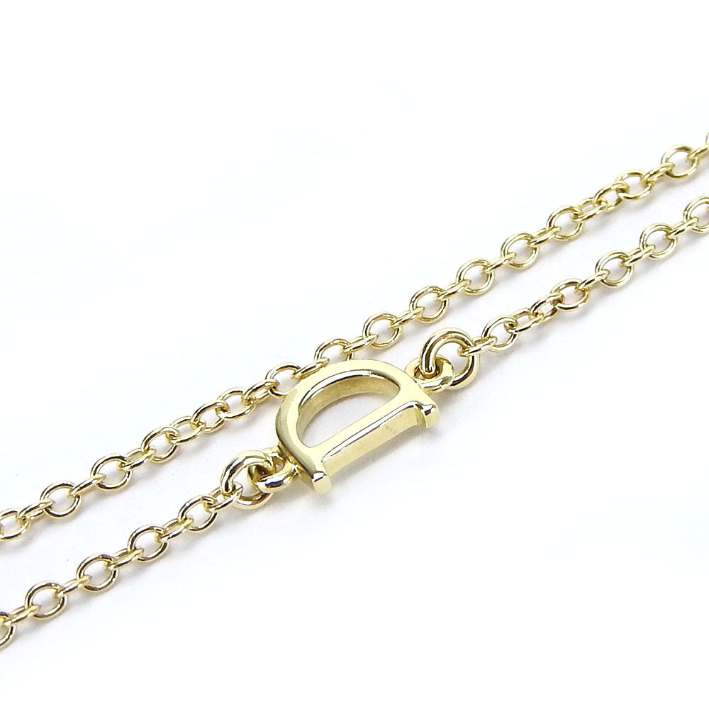 Damiani Necklace K18 Yellow Gold, Diamond Yellow Gold crown Belle epoch Women Used Authentic