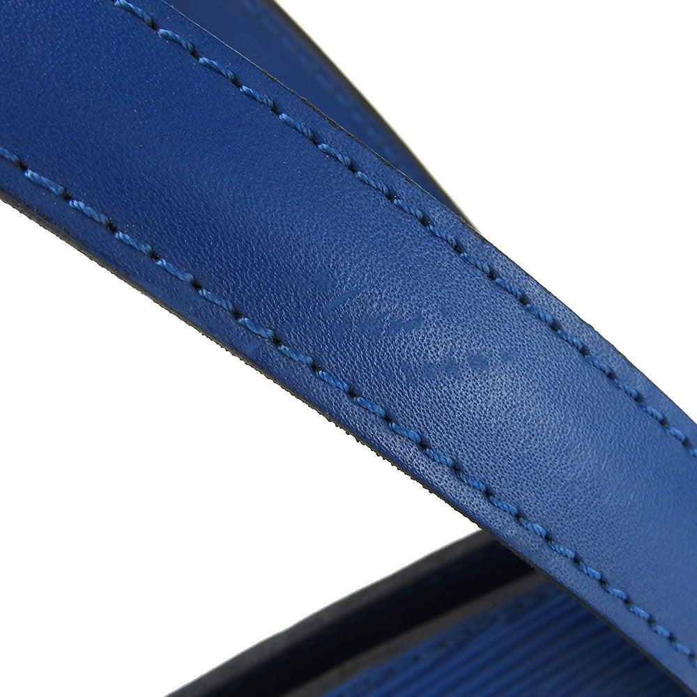 LOUIS VUITTON Tote Bag M52265 Epi Leather blue Sun jack shopping Women Used Authentic