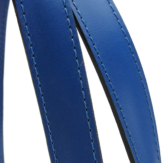 LOUIS VUITTON Tote Bag M52265 Epi Leather blue Sun jack shopping Women Used Authentic