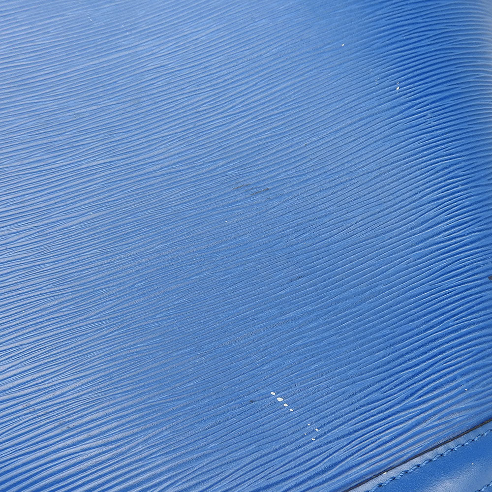 LOUIS VUITTON Tote Bag M52265 Epi Leather blue Sun jack shopping Women Used Authentic