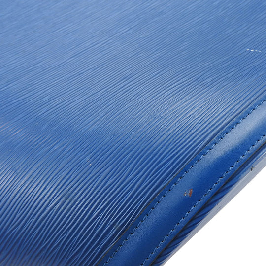 LOUIS VUITTON Tote Bag M52265 Epi Leather blue Sun jack shopping Women Used Authentic