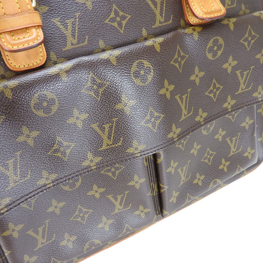 LOUIS VUITTON Tote Bag M51162 Monogram Brown Multiplex Women Used Authentic