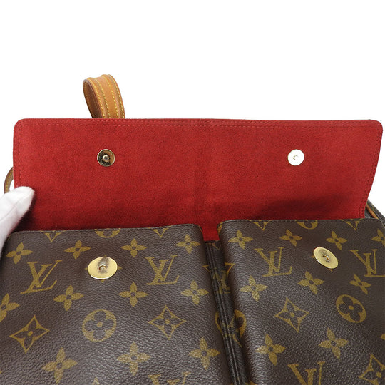 LOUIS VUITTON Tote Bag M51162 Monogram Brown Multiplex Women Used Authentic