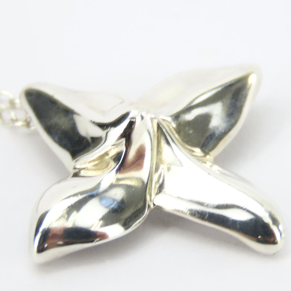 TIFFANY&Co. Necklace Silver925 Silver poinsettia Women Used Authentic