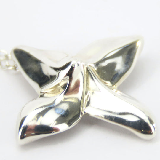 TIFFANY&Co. Necklace Silver925 Silver poinsettia Women Used Authentic