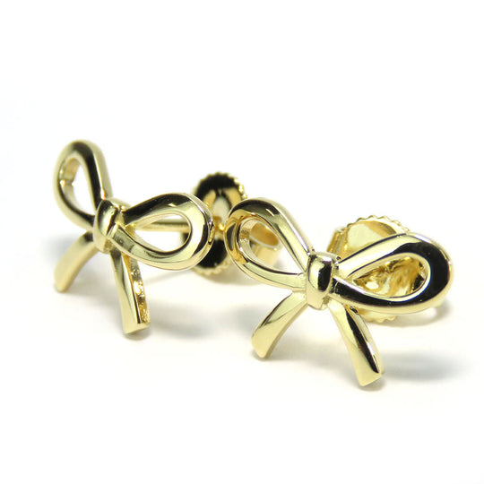 TIFFANY&Co. Pierce K18 yellow gold Yellow Gold Bow Women Used Authentic
