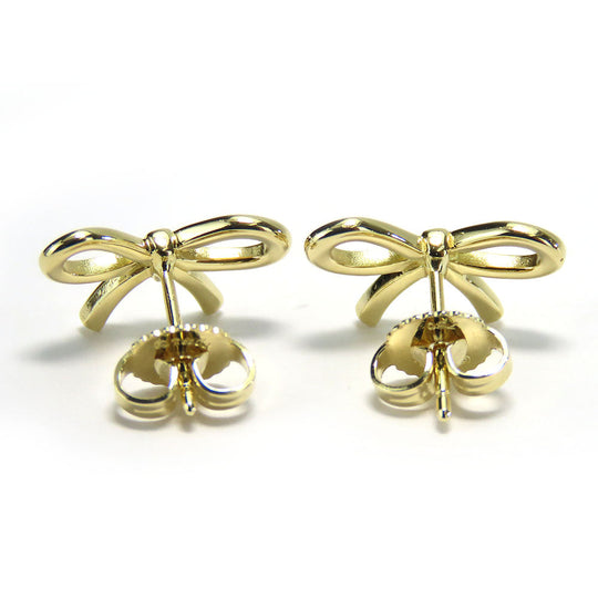 TIFFANY&Co. Pierce K18 yellow gold Yellow Gold Bow Women Used Authentic