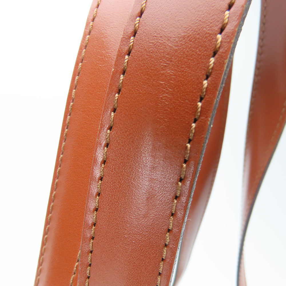 LOUIS VUITTON Tote Bag M52333 Epi Leather Brown Sun jack shopping Women Used Authentic