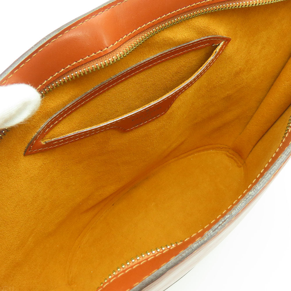 LOUIS VUITTON Tote Bag M52333 Epi Leather Brown Sun jack shopping Women Used Authentic