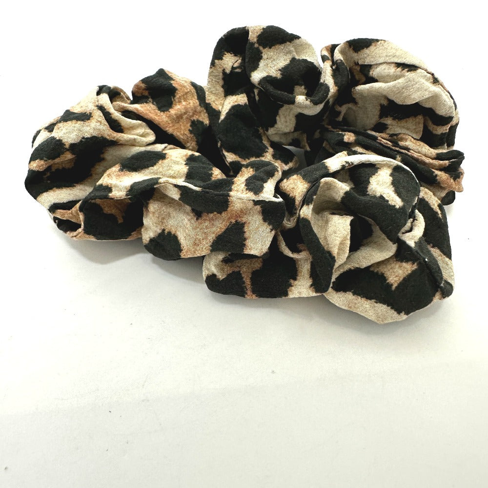 DOLCE&GABBANA hair accessory Nylon Brown Leopard Women Used Authentic