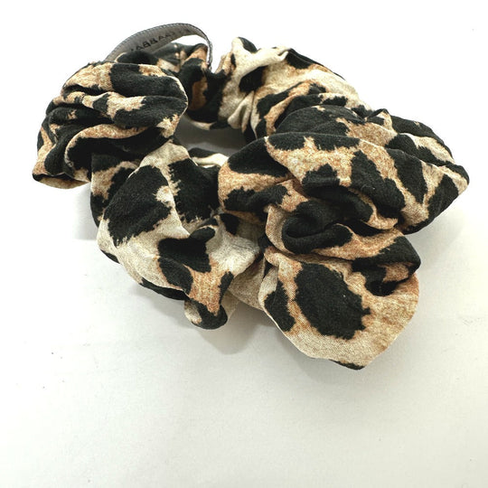 DOLCE&GABBANA hair accessory Nylon Brown Leopard Women Used Authentic