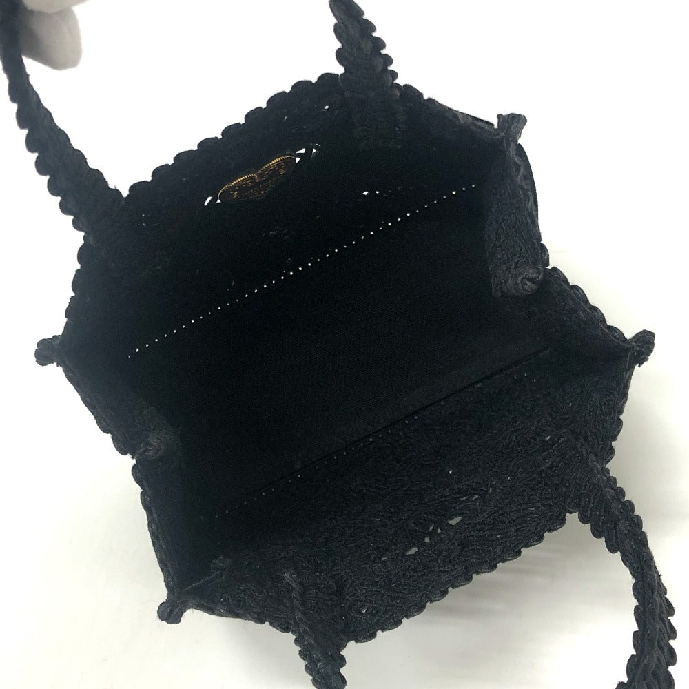 DOLCE&GABBANA Handbag cotton black Heart plate