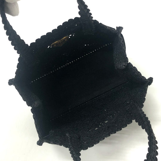 DOLCE&GABBANA Handbag cotton black Heart plate