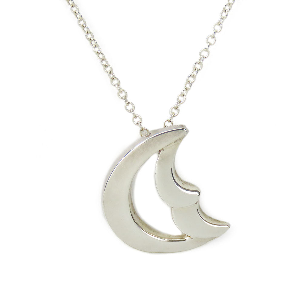 TIFFANY&Co. Necklace Silver925 Silver Paloma Picasso Crescent moon Women Used Authentic