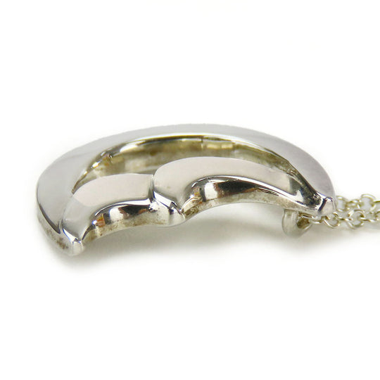TIFFANY&Co. Necklace Silver925 Silver Paloma Picasso Crescent moon Women Used Authentic