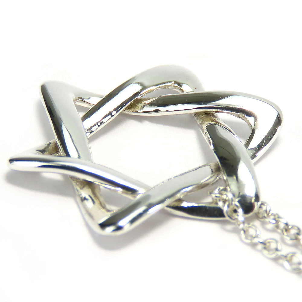 TIFFANY&Co. Necklace Silver925 Silver Star of david Women Used Authentic