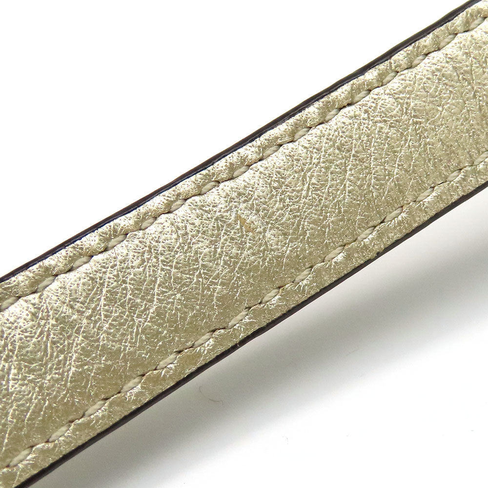 COACH Shoulder Bag 14771 leather gold Christine Women Used Authentic