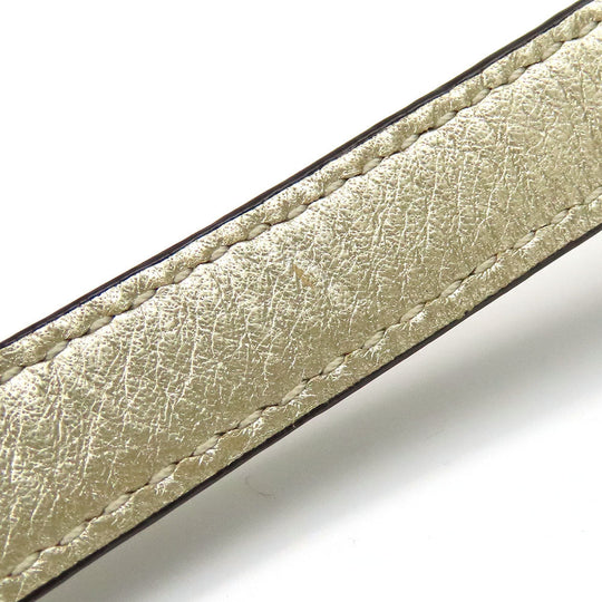 COACH Shoulder Bag 14771 leather gold Christine Women Used Authentic