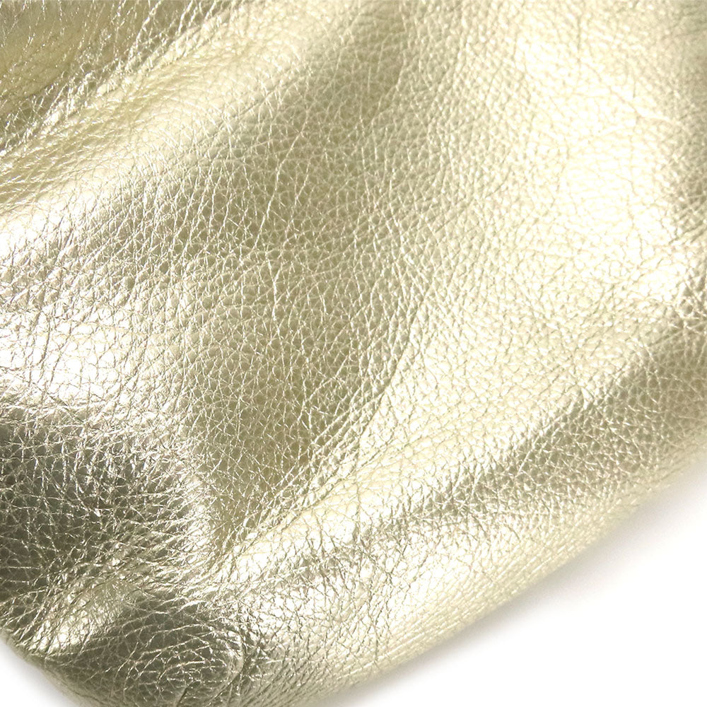 COACH Shoulder Bag 14771 leather gold Christine Women Used Authentic