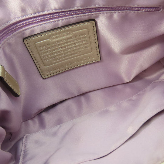 COACH Shoulder Bag 14771 leather gold Christine Women Used Authentic