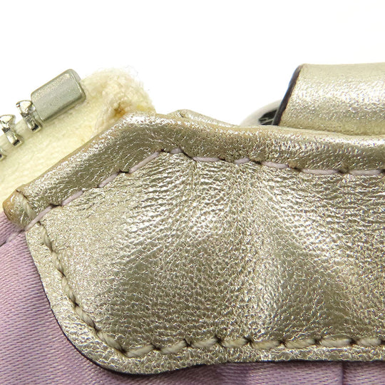 COACH Shoulder Bag 14771 leather gold Christine Women Used Authentic